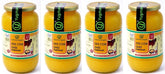 Premium A2 Danedar Desi Sahiwal Cow Ghee By Yugmantra Organic Foods | Rich In Nutrients Healthy & Protein Fiber Desi Ghee Perfect For Bones Health | 4Ltr (1 Ltr * 4) 135.2 Ounce | Jar Pack
